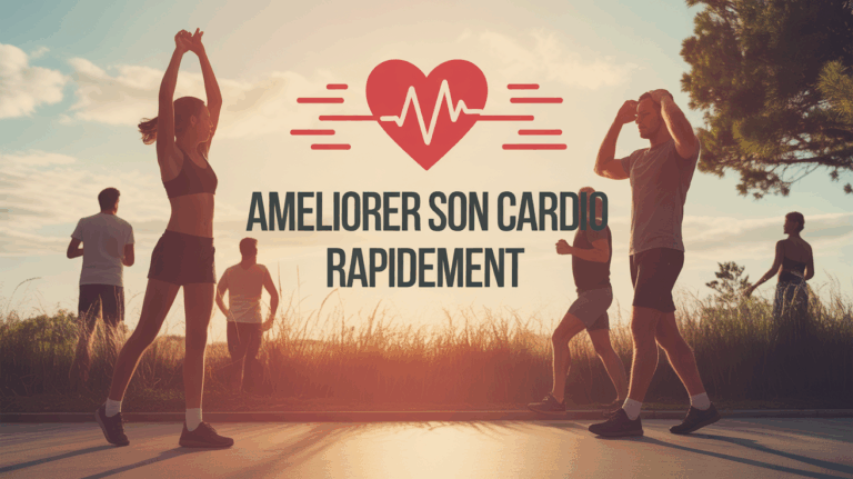 Illustration ameliorer son cardio rapidement coeur stylise
