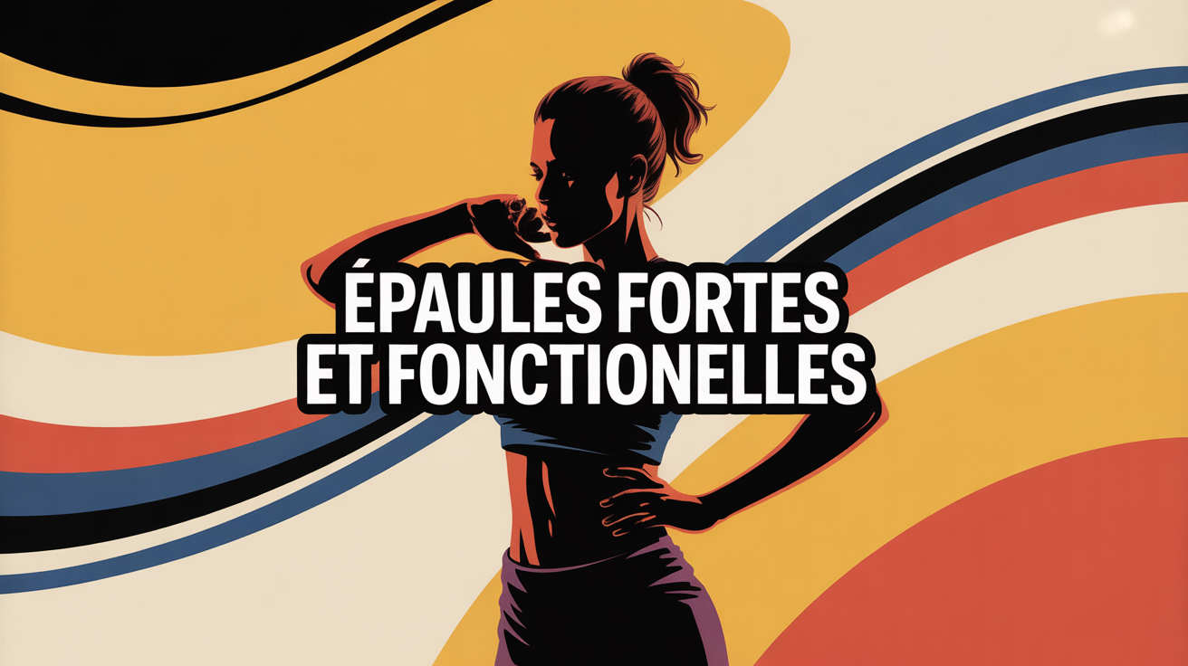 illustration d une silhouette soulevant une haltere fond sportif