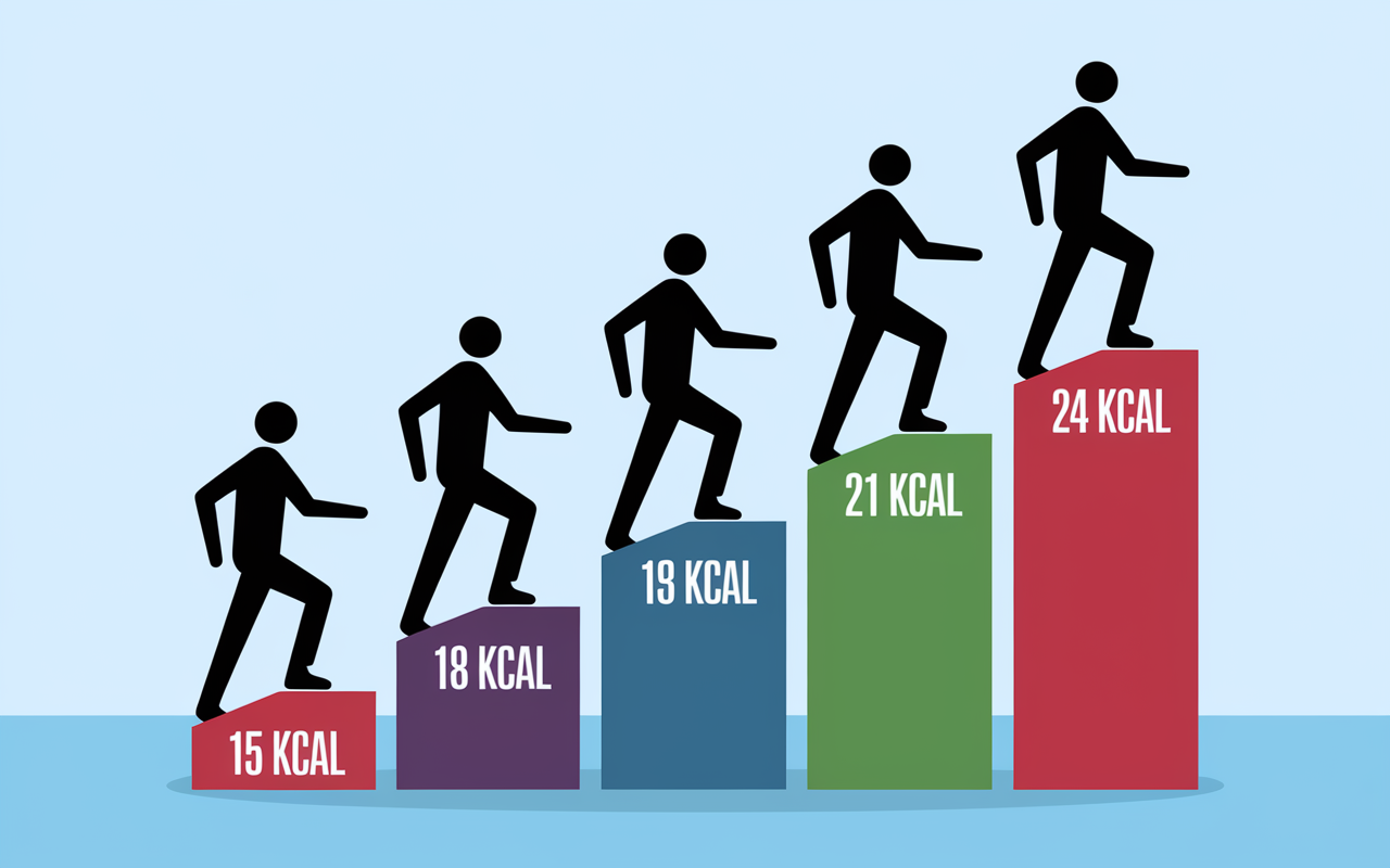 Tableau calories brûlées escaliers 100 marches