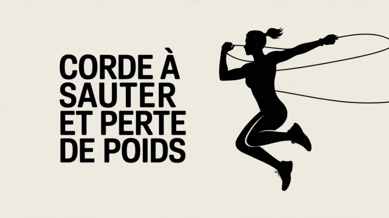 Silhouette sautant corde à sauter perte de poids