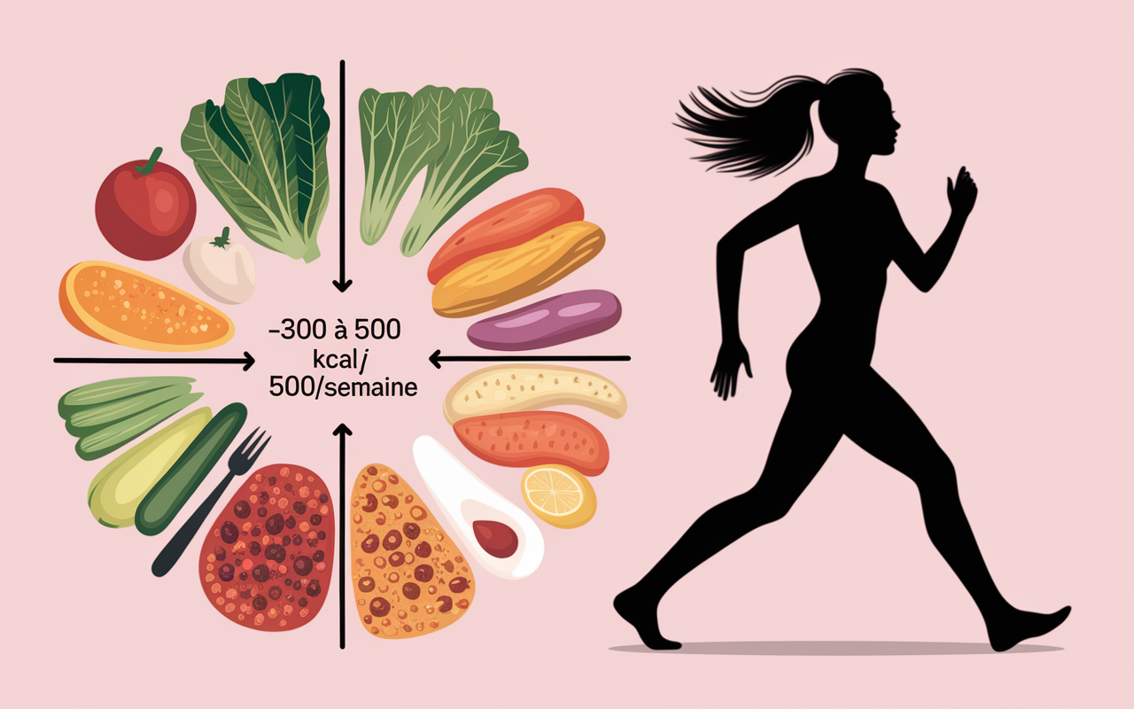 tableau perte de poids durable balance alimentaire