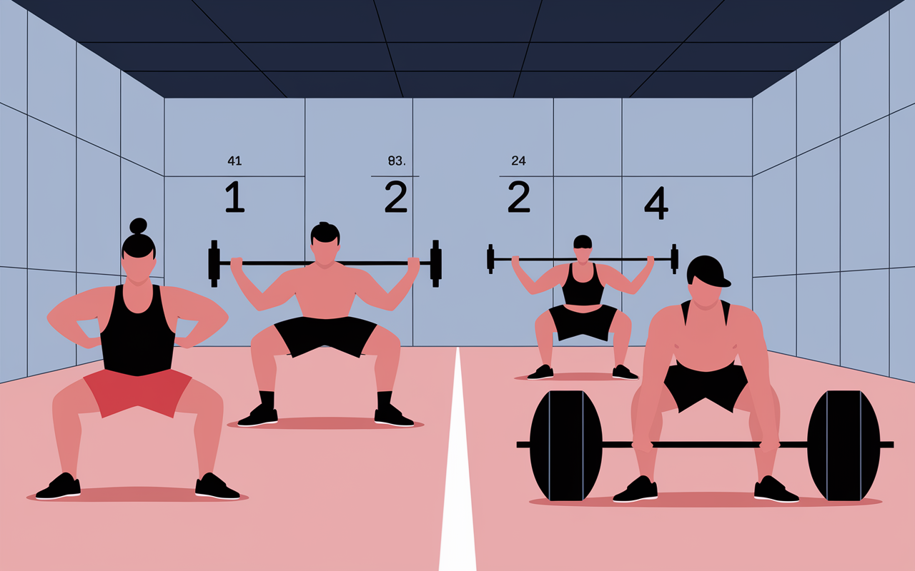 Illustration exercices fessiers homme, hip thrust squat bulgare fentes