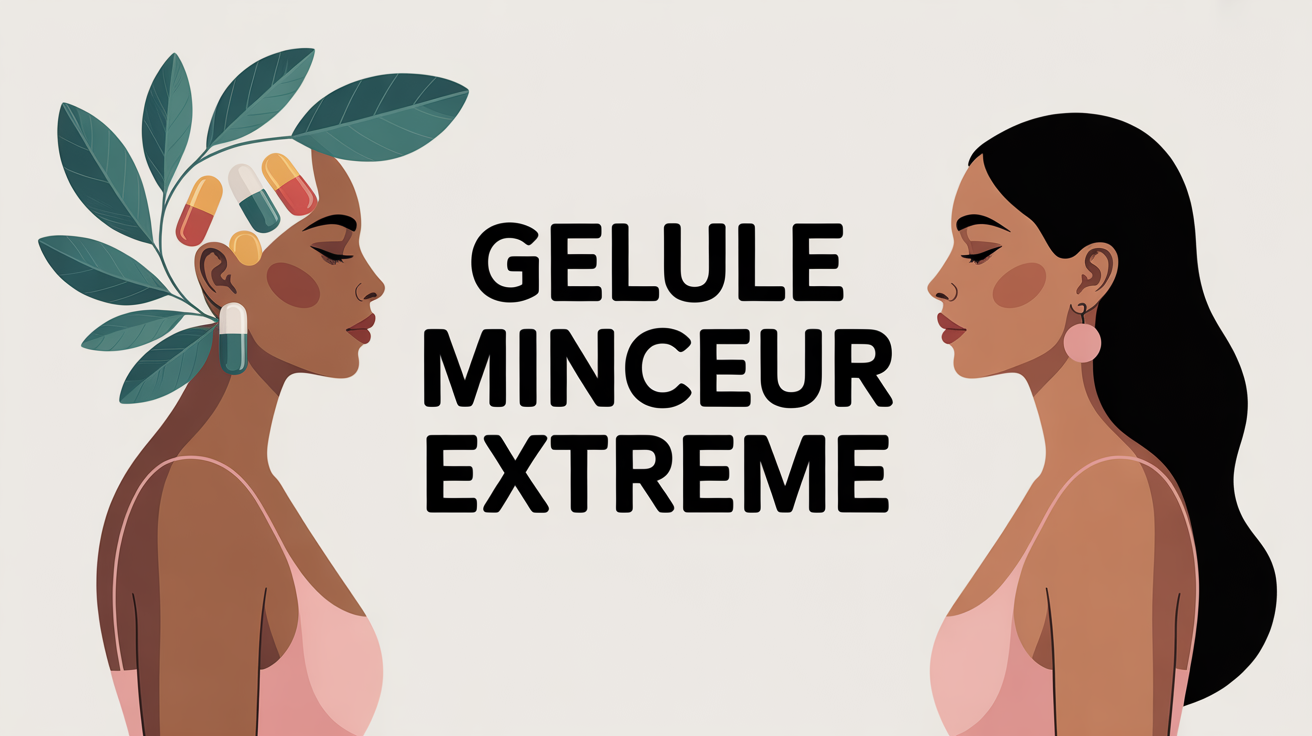 illustration gelule minceur extreme tableau bien-etre