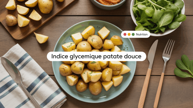 patate douce vapeur et rôtie sur table, indicateur IG et nutrition