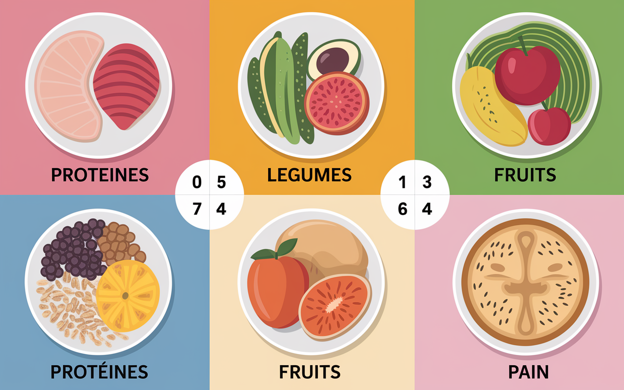 assiettes menus dukan phases semaine