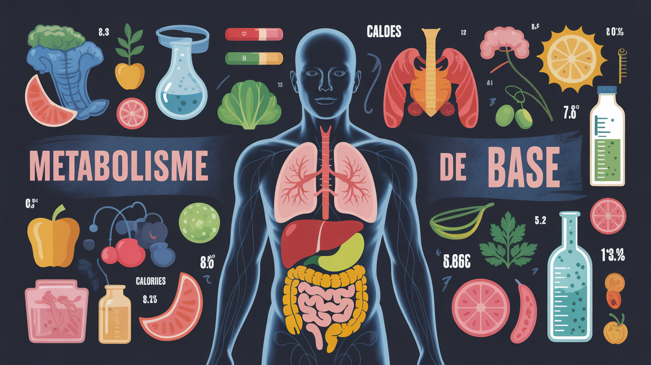 schema corps humain metabolisme de base depense energetique