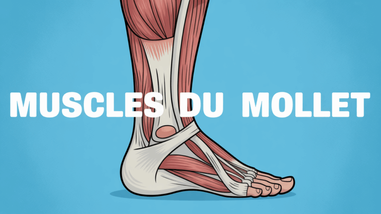 illustration anatomique des muscles du mollet