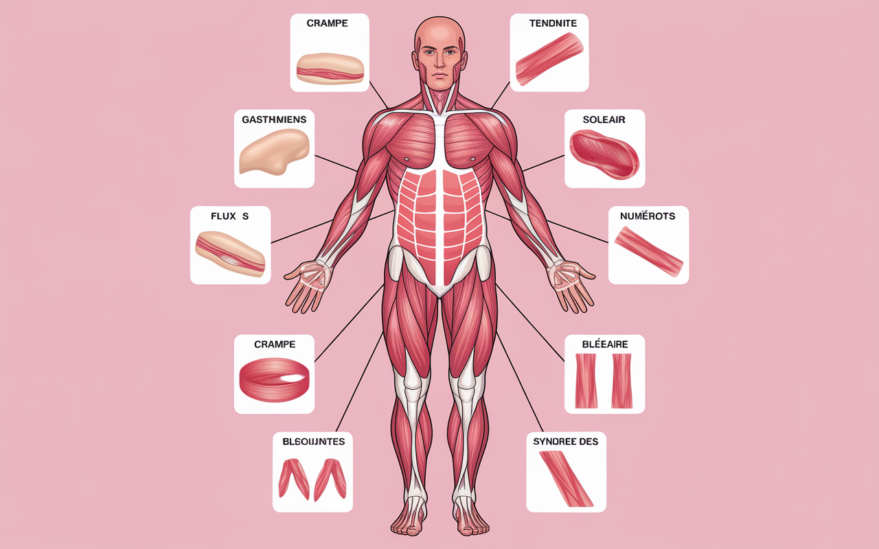 schema anatomie muscles du mollet et pathologies