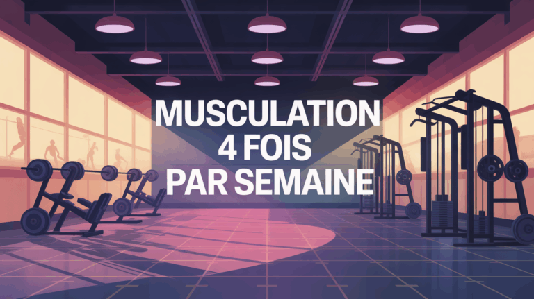 Salle de sport musculation 4 fois par semaine