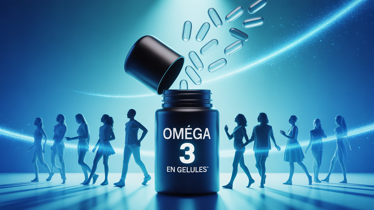 Capsules omega 3 gelules flacon bien etre