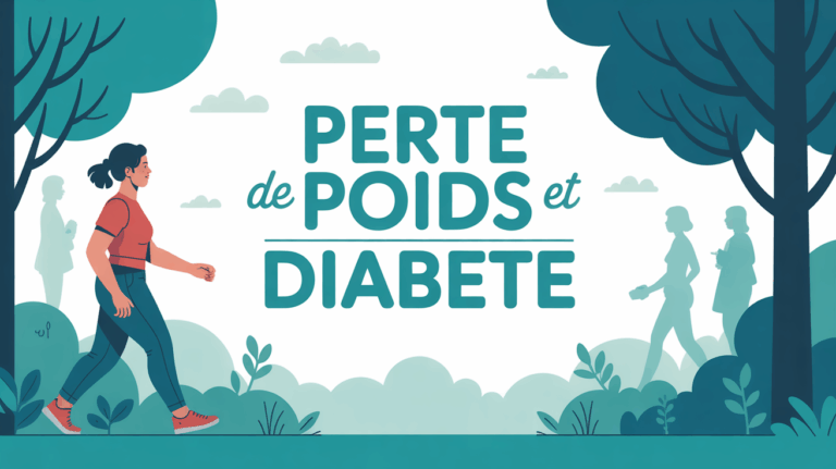 personne marche parc perte de poids diabete