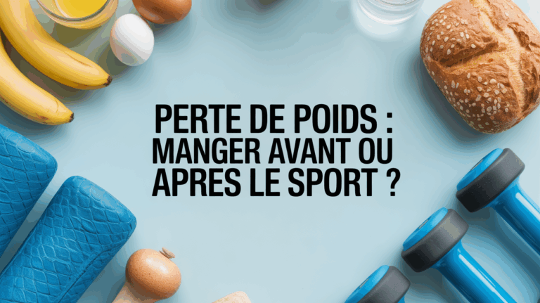 Table avec aliments pour perte de poids et accessoires fitness
