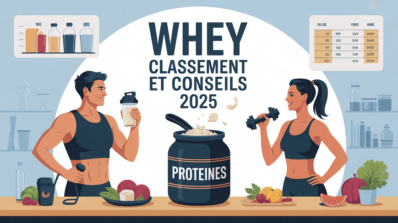 Pot de whey ouvert, sportifs, tableau comparatif classement 2025