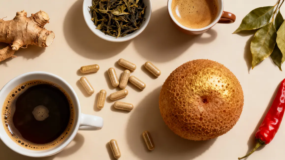 Caféine, EGCG, glucomannane, capsaïcine, ingrédients brûle-graisse