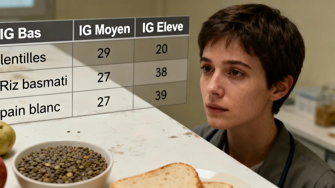 Infographie classement IG aliments sport