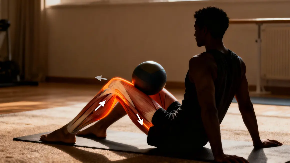muscles adducteurs localisés balle entre les genoux