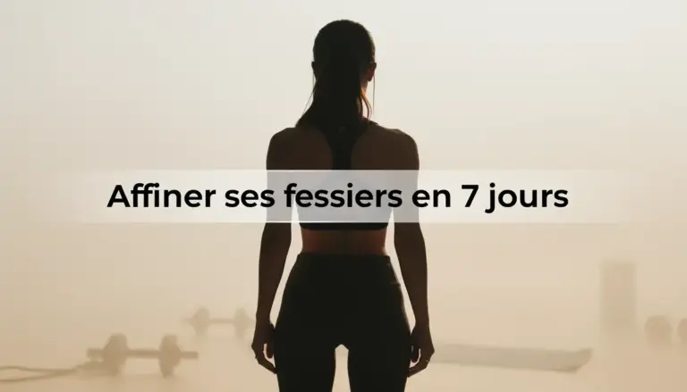 Femme debout vue de dos affiner fessiers 7 jours