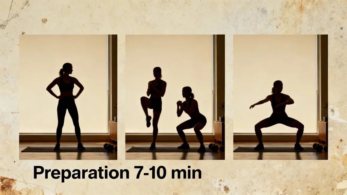 mouvements echauffement squat preparation mobilité