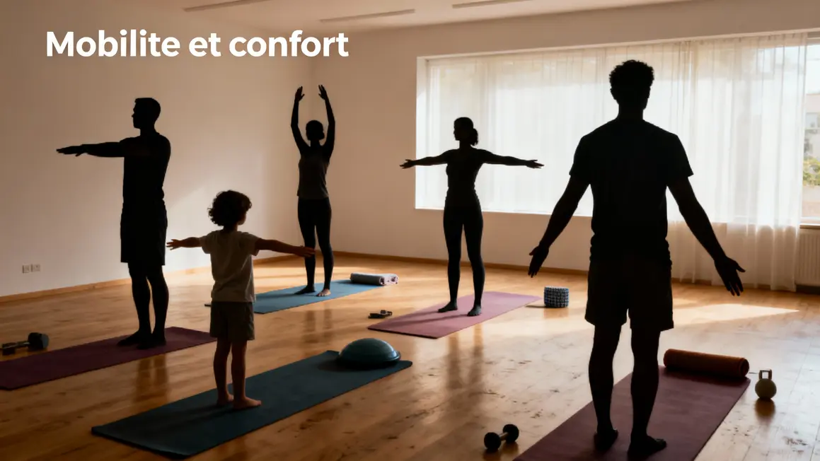 Adultes mobilite confort mobilité étirements