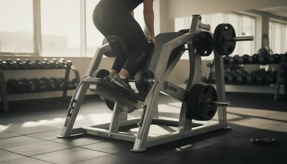 machine pendulum squat moderne en salle de sport