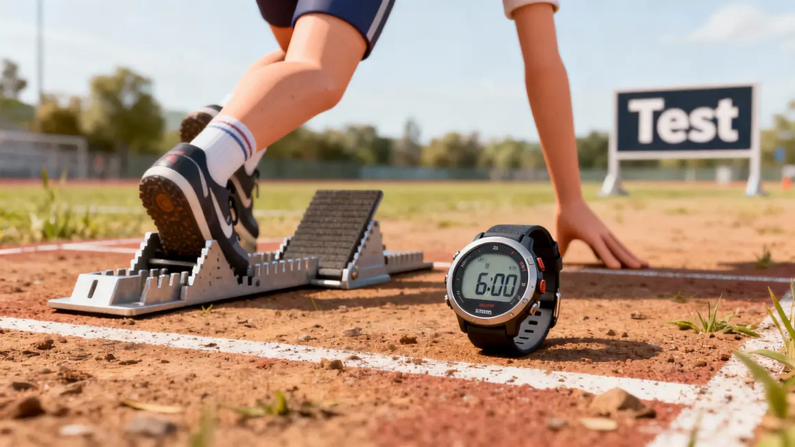 calcul VMA test montre GPS terrain plat