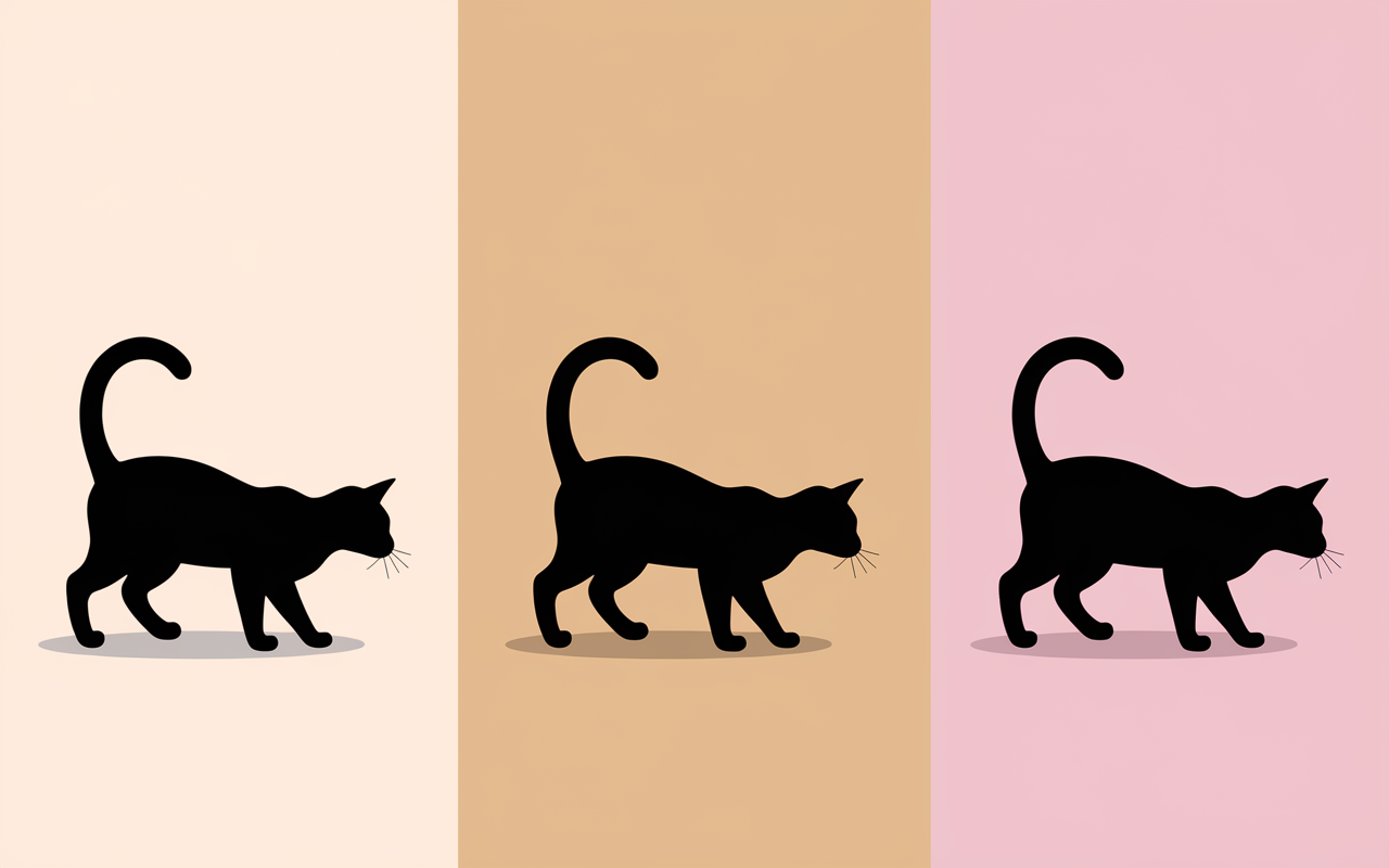 Étapes de la posture du chat en yoga illustrées