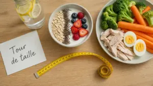 Bruler les graisses ventre : tour de taille avec aliments et yaourt