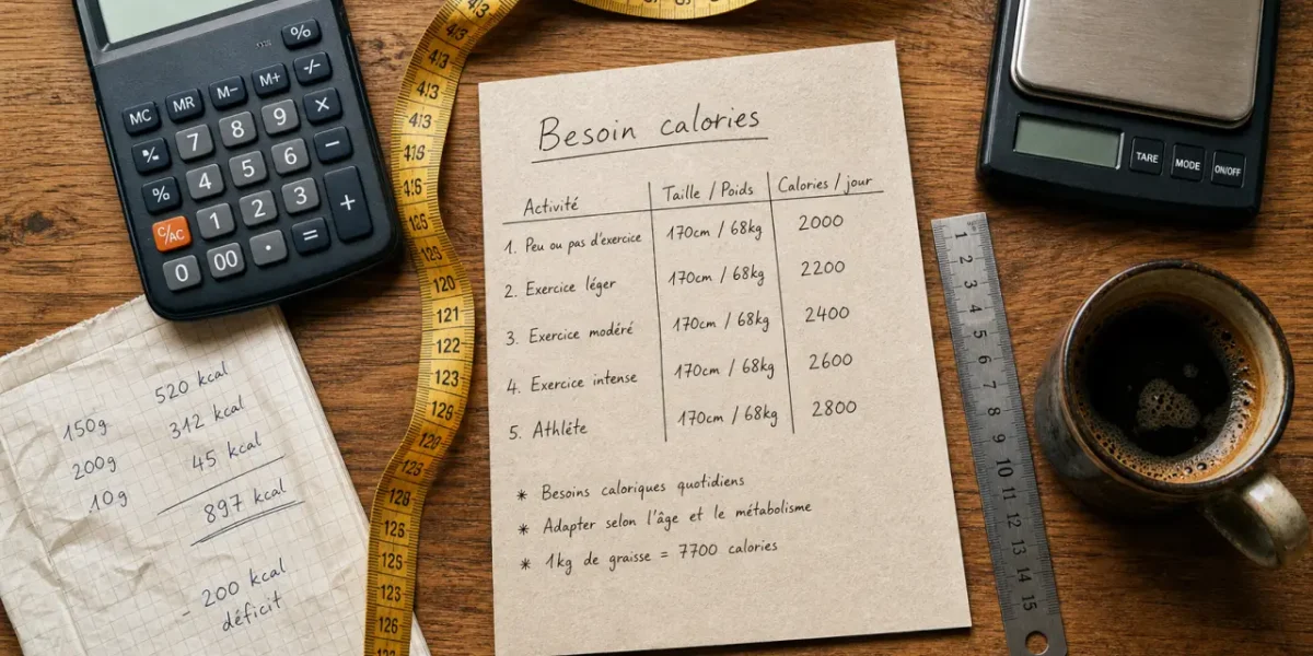 Besoin journalier calories calcul fiable