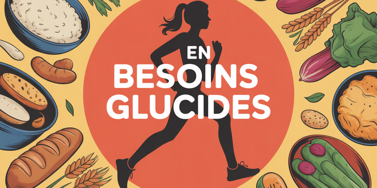 illustration besoins en glucides avec aliments sportifs