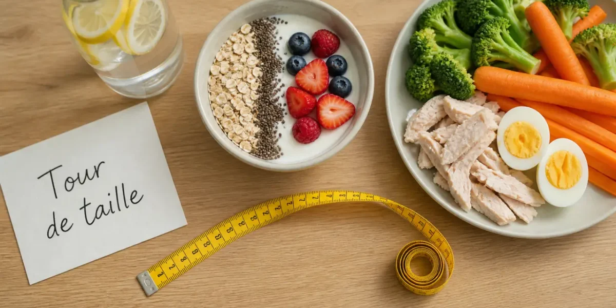 Bruler les graisses ventre : tour de taille avec aliments et yaourt