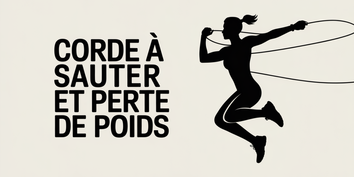 Silhouette sautant corde à sauter perte de poids