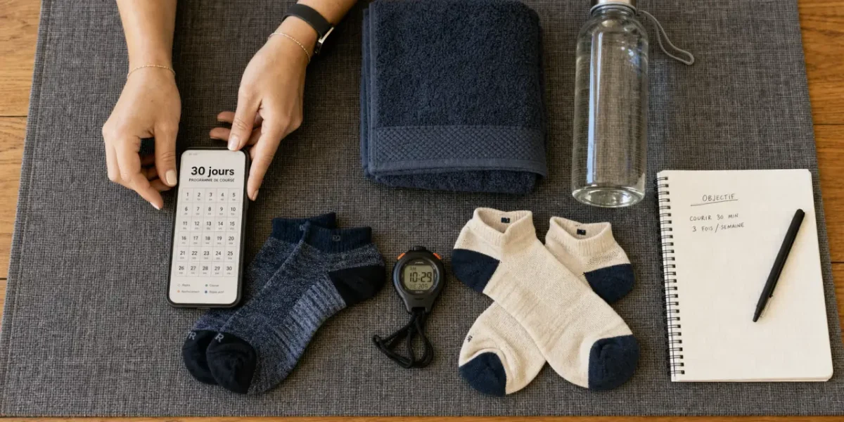 Femmes fitness : routine 30 jours en 5 minutes, planning sur smartphone