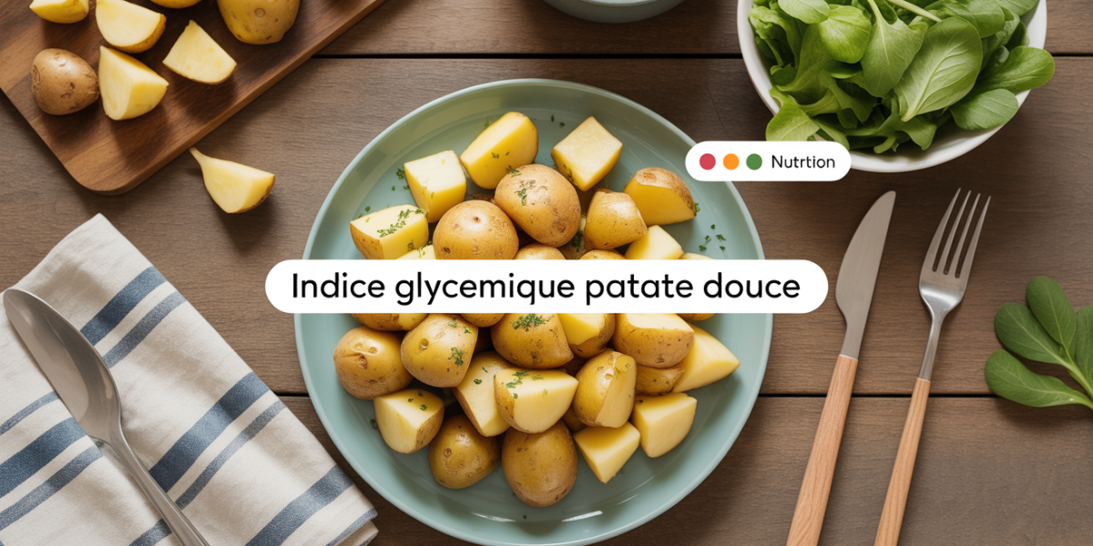 patate douce vapeur et rôtie sur table, indicateur IG et nutrition