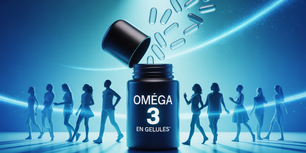 Capsules omega 3 gelules flacon bien etre