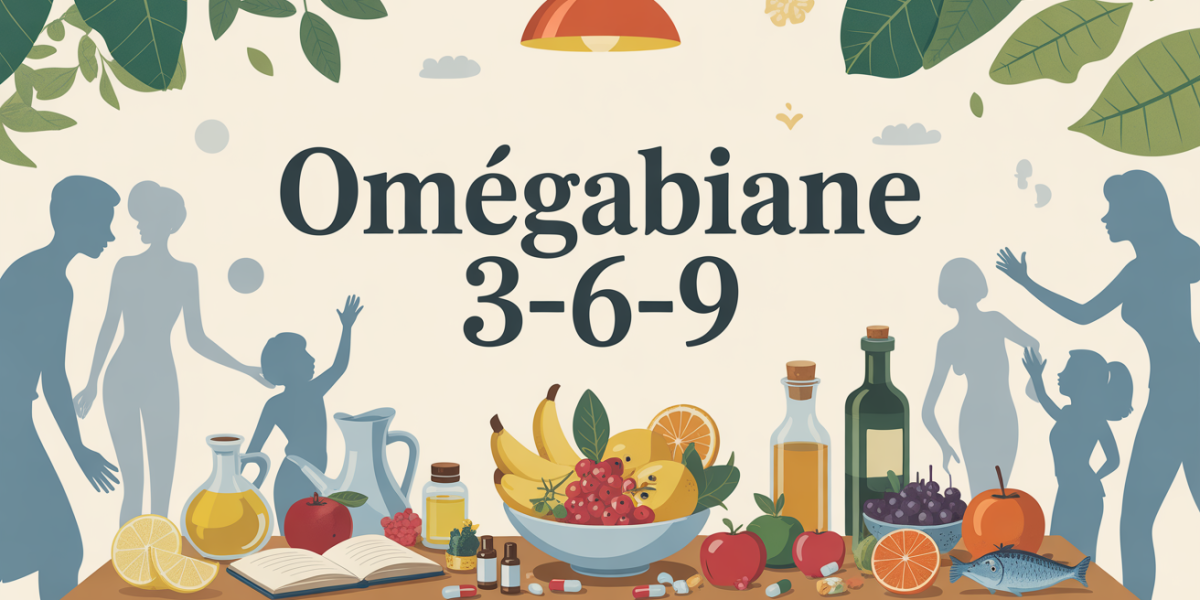Omegabiane 3-6-9 table équilibrée avec capsules et aliments