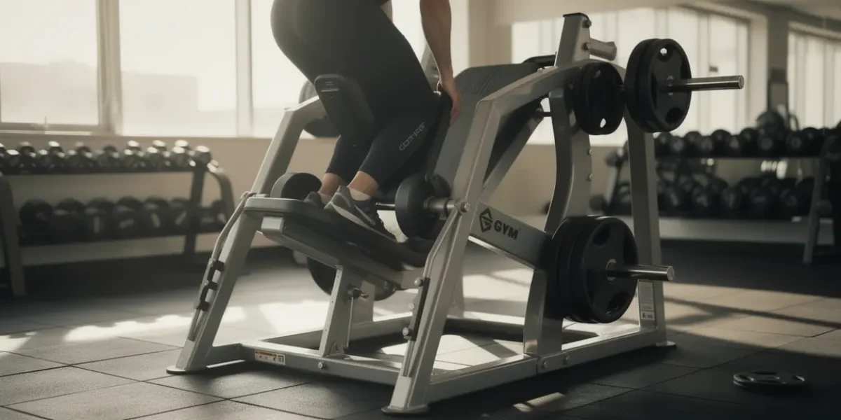machine pendulum squat moderne en salle de sport