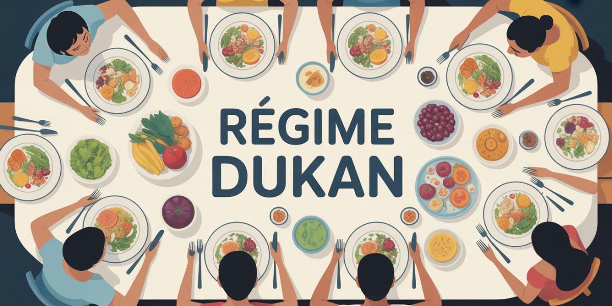 table repas regime dukan famille