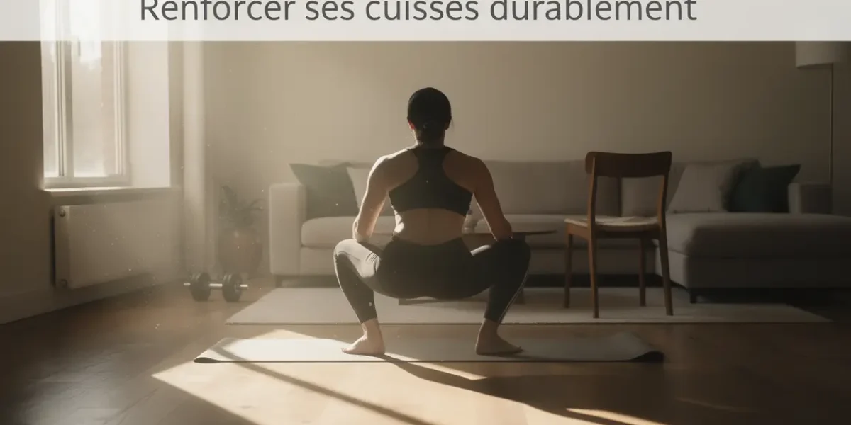 Renforcement des cuisses par squats à la maison